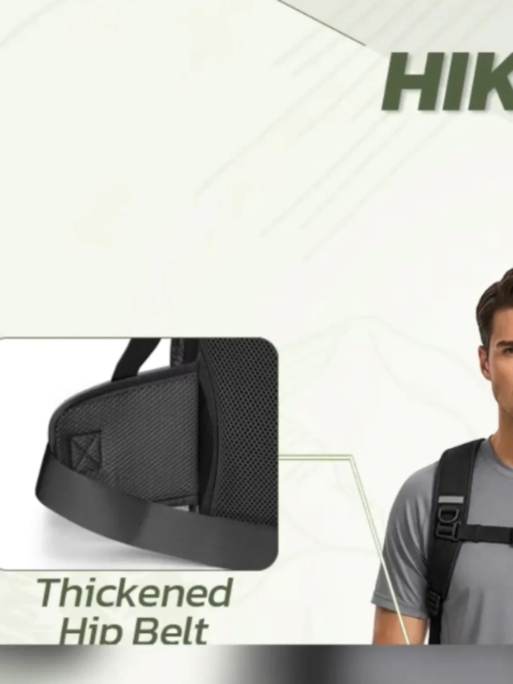 Tilymol black 25L travel/hike backpack